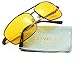 Mens Womens Night View Vision Driving Driver's Anti-glare Glasses Goggle Yellow Lens