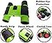 Small Green Binoculars for Travel | Clear Optics | Lightweight Durable Metal Body | Gift Idea | Bird Watching Boating Hunting Camping Theater Opera Hiking Accessory| Compact Case