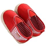 Binmer(TM) New Cute Solid Infant Anti-slip New Born Baby Shoes Boys Casual Shoes (6~12 Month, Blue) (6~12 Month, Red)