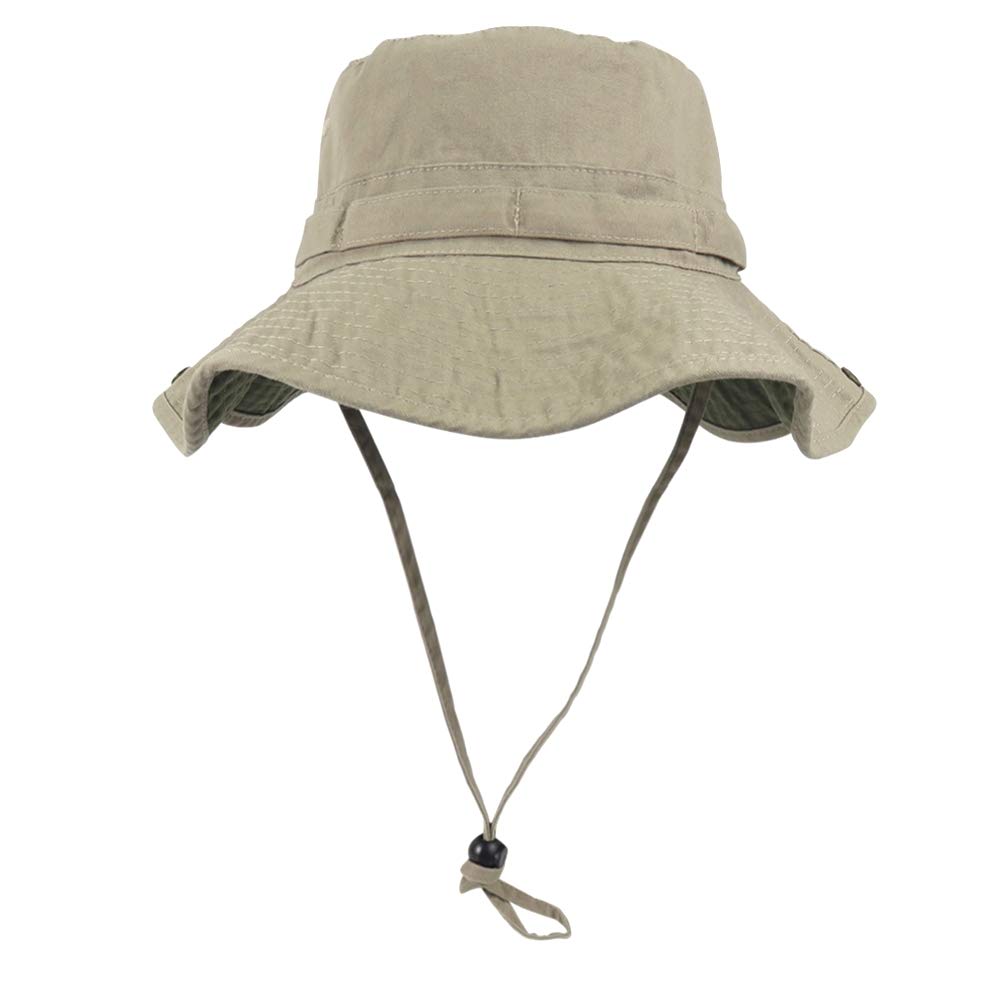 Photo 1 of Phaiy Bucket Hat Wide Brim UV Protection Sun Hat Boonie Hats Fishing Hiking Safari Outdoor Hats for Men and Women Khaki