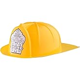 Dress-Up-America Firefighter Helmet - Fireman's Hat for Kids - Firefighter Costume Accessory - One Size Fits Most