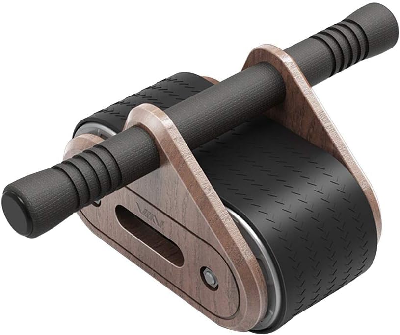 Qddan Ab Roller Wheel Automatic Rebound Exercise Equipment Ab Workout System Home Gym Equipment 6 Pack Abs & Core Workout Roller Has Non- Slip Handles gift