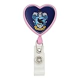 Harry Potter Ravenclaw Painted Crest Heart Lanyard