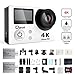 4K Wifi Sports Action Camera,Underwater Camcorder Qipexeii Double Screen Sony Sensor 16MP 100 Feet Waterproof 170° Wide Angle With 2.4G Remote Control,2 Pcs 750mAh Rechargeable Batteries (Silver)