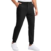 Runcati Mens Golf Joggers Pants Casual Slim Fit Stretch Sweatpants | 4 Way Stretch, Zip Up, Quick Dry, 30"/32", Classic Fit, Dress Work Travel Comfy Trousers, Breathable, Relaxed Fit
