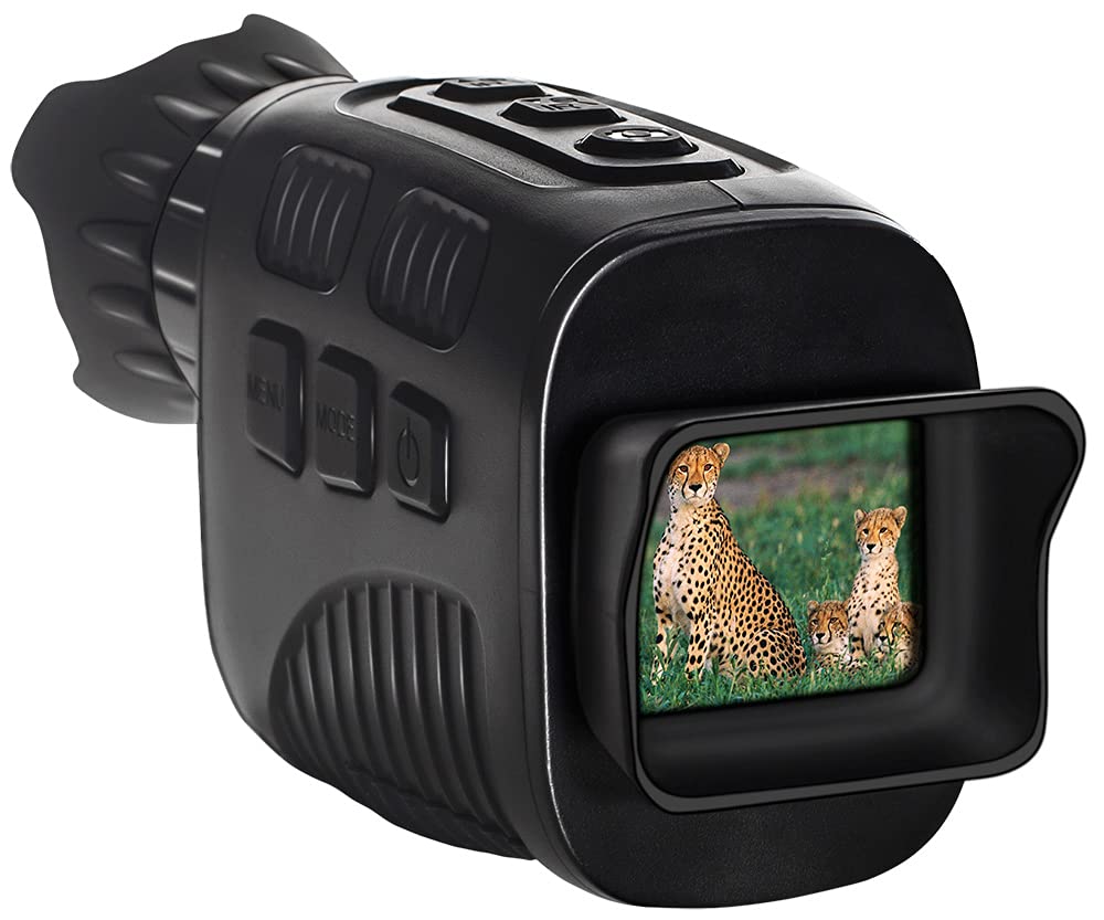 Levenhuk Halo 13x Compact Portable Digital Night Vision Monocular with LCD Screen, Photo and Video Recording Function