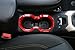 BORUIEN ABS Water Cup Bottle Holder Frame Ring Trim Cover for Jeep Renegade 2015 2016 2017 (Red)