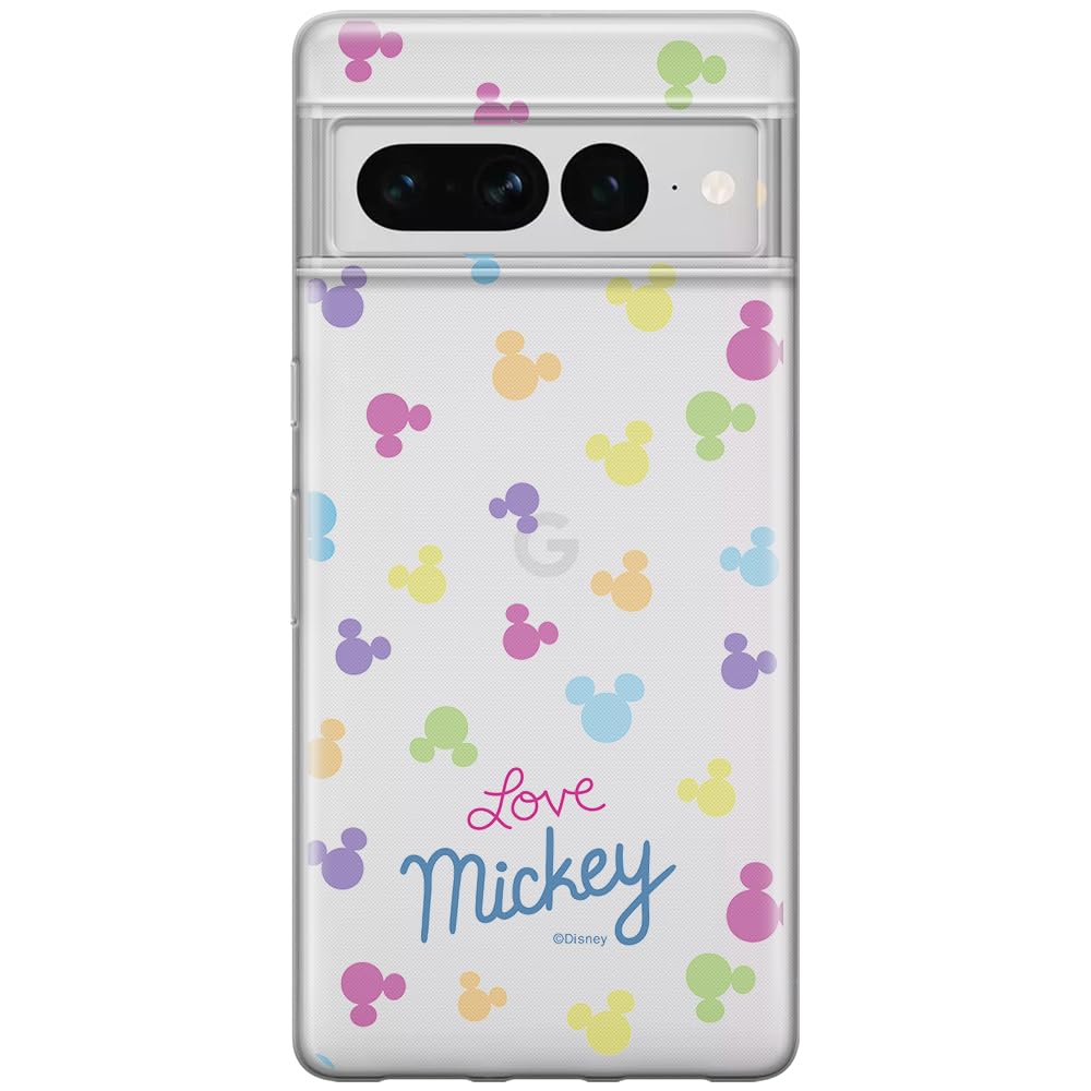 ERT GROUP mobile phone case for Google PIXEL 7 PRO original and officially Licensed Disney pattern Mickey 017 optimally adapted to the shape of the mobile phone, partially transparent