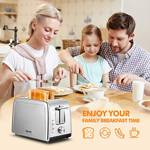 2 Slice Toaster,Joerid retro toaster oven ,Stainless Steel Bread