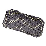 Wasons W103-1B Diamond Braided Utility Rope, 1/2-Inch x 50-Foot, Black