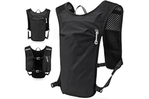 Hydration Backpack, Running Vest Pack - Lightweight 0.28lbs, Bicycle Marathon Water Bag with Hose
