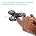 LuvnFun EDC Aluminum Little Finger Spinner Fidget Spinner Toy - Black