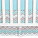 Trend Lab Seashore Waves 3 Piece Crib Bedding Set, Can Be Used As A Blanket Or A Playmat for Tummy Time, Includes Quilt, Fitted Crib Sheet and Skirt