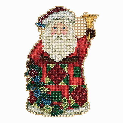 Glad Tidings Santa Beaded Counted Cross Stitch Kit 2013 Mill Hill Jim Shore JS203103
