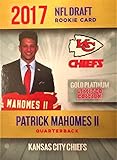 2017 PATRICK MAHOMES Rookie Card - NFL Draft Rookie Football Card - Chiefs - Limited to 2000!