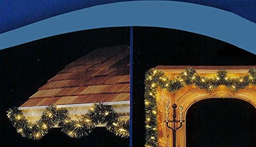 18' Pre-Lit Green Pine Artificial Christmas Garland - 50 Clear Lights by Hofert