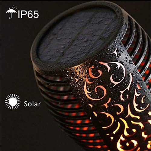 Aogist Solar Lights Upgraded, Flickering Flames Torch Lights Solar Light - Dancing Flame Lighting 96 LED Dusk to Dawn Flickering Tiki Torches Outdoor Waterproof Garden (2Pack)