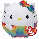 Ty Beanie Ballz Hello Kitty Rainbow Medium Plush