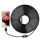 VOLADOR 2 Million Pixels 720P USB Borescope Camera, 33ft 2 in1 HD Endoscope Inspection Camera for OTG Android Phones Computers Tablets, Waterproof Snake Camera
