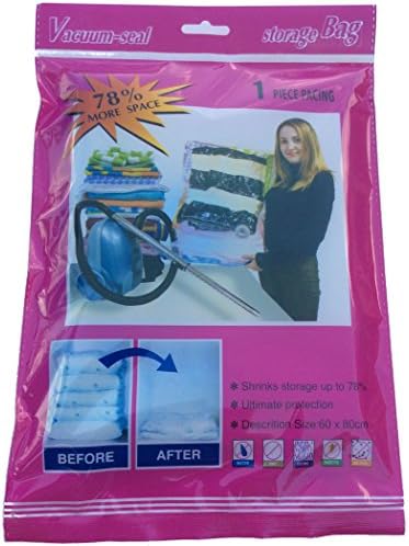 Premium Large Vacuum Seal Storage Bags | Keeps Seal Longer Than The Competition | Shrinks storage up to 78% | Organize Your Whole Closet | Resistant To Water, Mildew and Odors