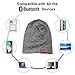 Pococina Upgraded 4.2 Bluetooth Beanie Music Hat Winter Knit Hat Cap Wireless Headphone Musical Speaker Beanie Hat as Christmas Birthday Gifts for Men Women Teen Girls Boys, Built-in Mic - 028 Gray