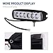 LED Light bar YITAMOTOR 4Pcs 6Inch 18W Spot Led Work Light Bulb LED Light Pod Driving Light Fog Light Offroad Light Waterproof ATV SUV Pickup Trucks Boat 12V 24V, 2 Years Warranty