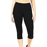 MC&LO Cotton Spandex Comfort Women Yoga HIGH Waist FOLD Over Capris Pants S-5XL