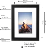 Scholar Tree Black 8x6 Photo Frames Set of 3 with 6x4 Passepartout view 3