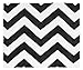 Sweet Jojo Designs Black and White Chevron Zig Zag Accent Floor Rug