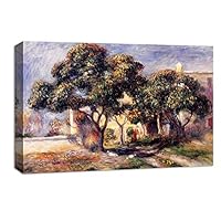 Canvas Wall Art Landscape at Beautiful by Pierre-Auguste Renoir Canvas Prints Home Artwork Decoration for Living Room,Bedroom - 12x18 inches
