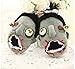 Rainbow Fox Funny Horrible Punk Zombie Plush Slippers Warm House Shoes Anti-slip Free size of 4~11