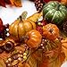 VGIA 22 inch Artificial Fall Wreath Fall Maple Leaves,Pumpkins with Berries for Front Door Fall Harvest Decorations