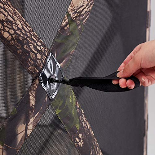 MasterCanopy Escape Shelter, 6-Sided Canopy Portable Pop up Gazebo Durable Screen Tent Bug and Rain Protection (6-8 Person),Camouflage - Thumbnail 2