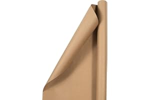 JAM Paper Gift Wrap - Kraft Wrapping Paper - 37.5 Sq Ft - Brown Kraft Paper - Roll Sold Individually