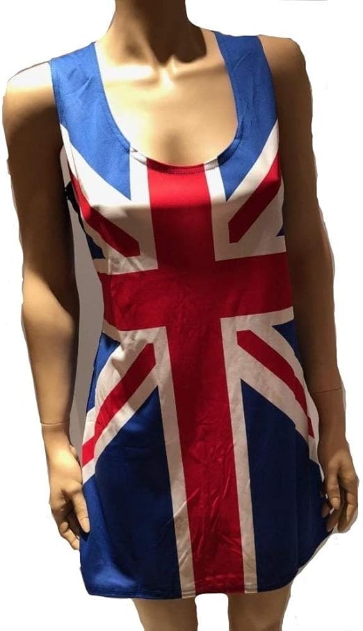 Union jack racerback dress british flag dress etsy clearance