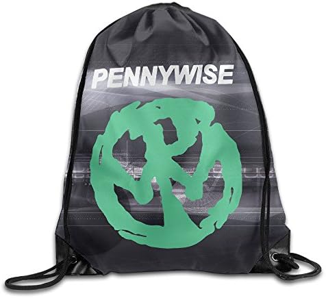 AGGO.BBQ PENNYWISE Green Logo Drawstring Bag