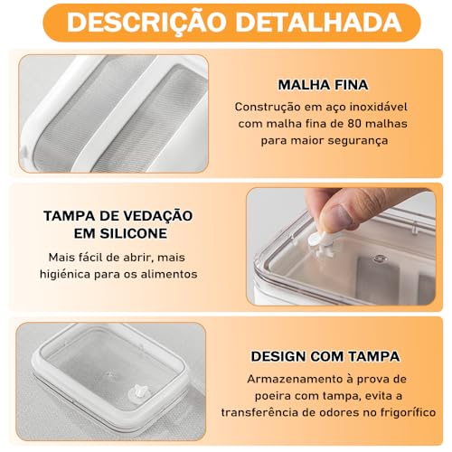 1100 ml Peneira Ultrafina para Iogurte, Peneira para Iogurte Doméstica, Separador de Soro de Leite