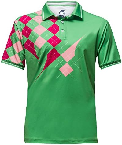 Hounskull Purple Diamond Golf Shirt for Men