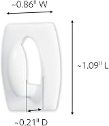 Command Mini Decorating Hooks Transparent Multi Pack 6 Hooks 8 Strips view 2