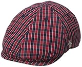 Original Penguin Men's Mini Check Driving Cap, Umbrella Red, One Size