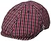 Original Penguin Men's Mini Check Driving Cap, Umbrella Red, One Size