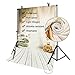 MOHOO 5x7ft Cotton Polyester Bear Ballon Wooden Floor Children Photography Backdrop Collapsible Washable Background Photo Studio Props (Updated Material)1.6mx2.1m
