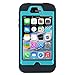 iPhone 4 Case,iPhone 4S Case,Shockproof Heavy Duty Combo Hybrid Defender High Impact Body Rugged Hard PC & Silicone Case Protective Cover For Apple iPhone 4 4S (Black Aqua)