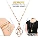 Jovitec Fashion Lanyard, Necklace Chain Lanyard for ID Badge Holder and Key Chain, Women's Chain Inspirational Pendant (Rose Gold)