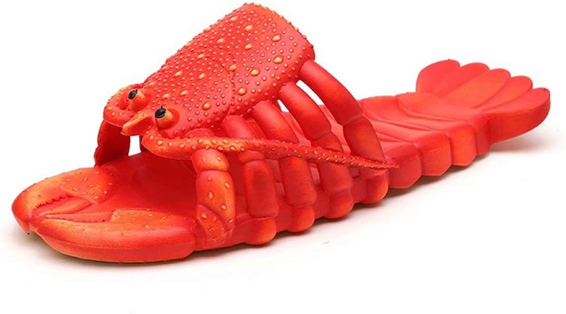 Lobster Flip floops Funny Sandals Lobster Slippers Massage Bubbles