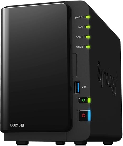 Synology DS216+ , NAS 2 - Servidor de almacenamiento: Amazon.es: Informática