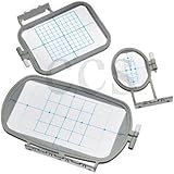 Embroidex 3 Hoops for Brother SE270D, PE-300S, HE-120, Innov-ís 900D, SE350, HE-240, LB6770, LB6770 PRW, Innov-ís 950D, SE400, LB6800PRW, PE500, Simplicity SB7050E, HE1, Simplicity SB7500, SE425, LB6800THRD Embroidery Machine