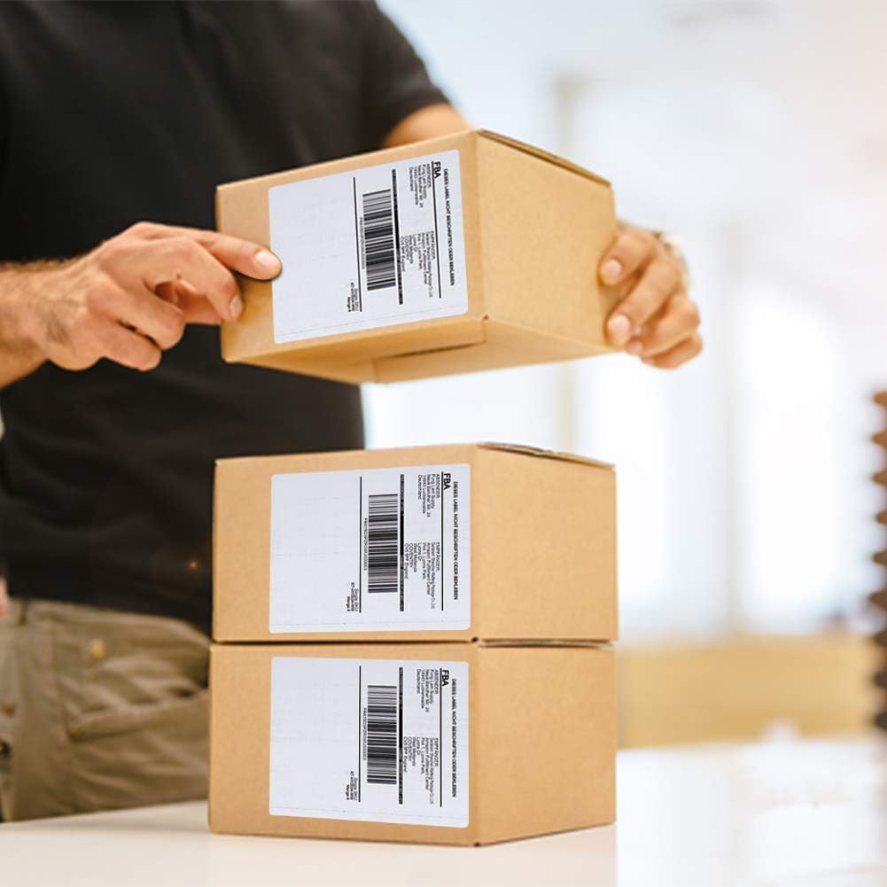 MFLABEL 4 up Per Page Self Adhesive Shipping Labels Address Labels for Laser & Inkjet Printers, 25 Sheets / 100 Labels : Office Products