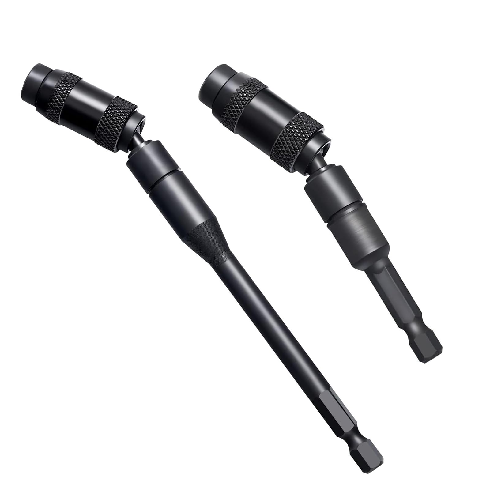 NIYATA Magnetic Pivot Bit Holder, 1/4" Hex Bit Holder,Magnetic Drill Bit Holders 6.35mm Rotary Swiveling Bit Tip Holder 91mm 145mm,for Tight Spaces or Corners