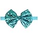CÉLLOT 15pcs Baby Girl Headbands Sparkly Glitter Sequins 4